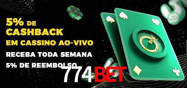 Promoções do cassino ao Vivo 774bet